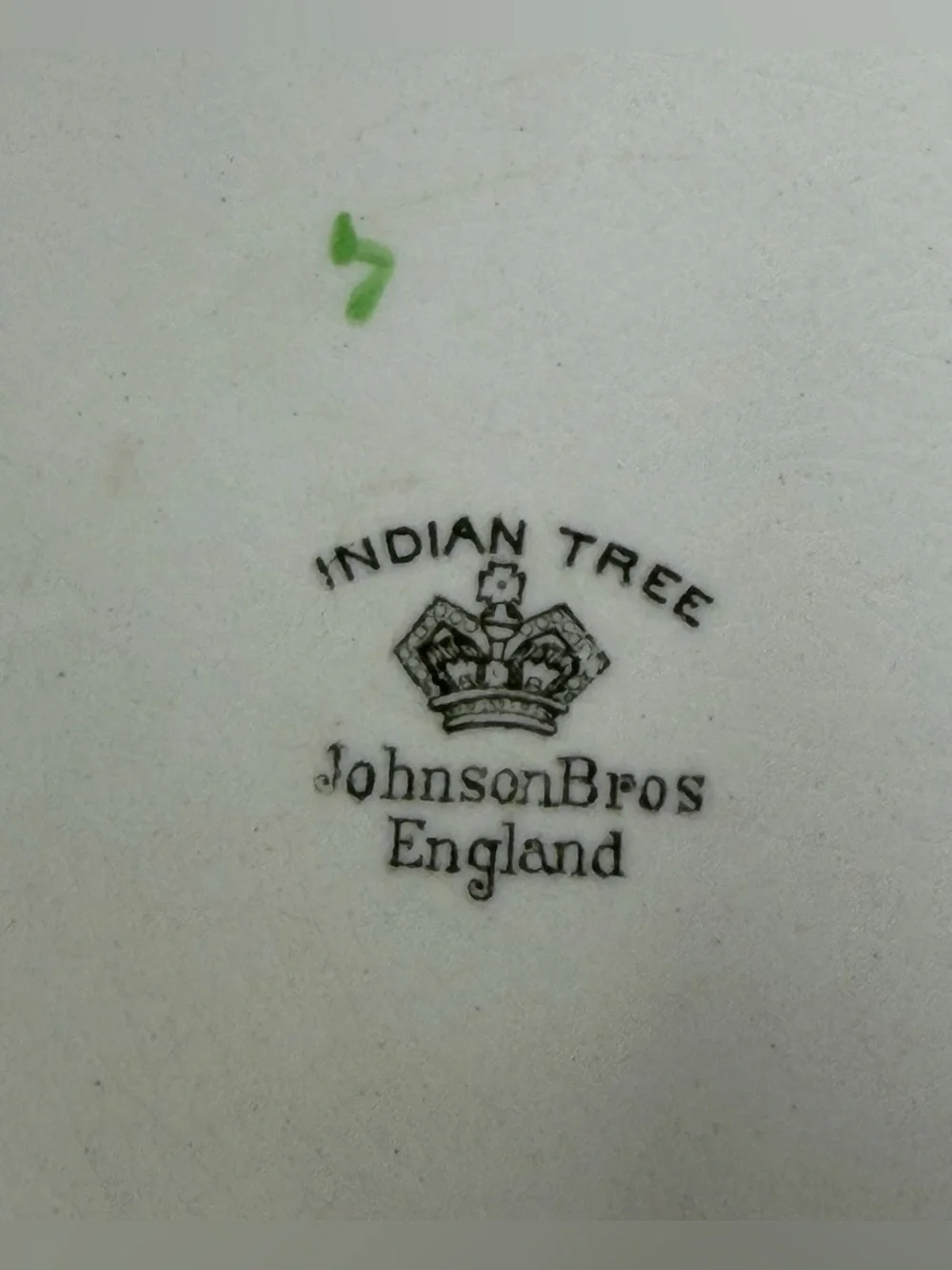 Johnson Brothers Indian Tree Green Key 10 Pc Vintage England Set